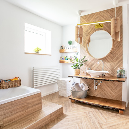 Lampa Ścienna Kinkiet SHINE Złota 80cm 15W LED Milagro