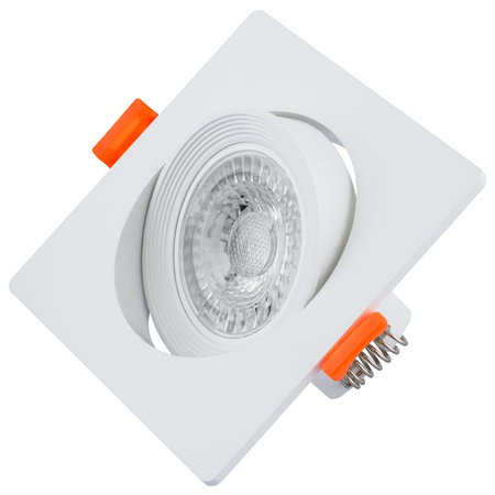 Oprawa Halogenowa Podtynkowa Ruchoma Kwadratowa Biała GU10 MR16 VENTUS Lumiled