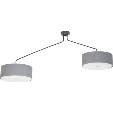 Lampa Sufitowa HAWK 6541 Nowodvorski Szara 6xE27 Ruchoma Materiał+Stal Minimalistyczna