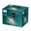 Lampa Ścienna Sufitowa Kinkiet GU10 Czarna Cleft Philips