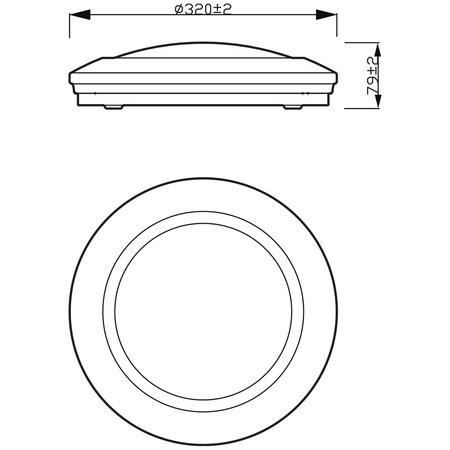 Lampa Sufitowa Plafon LED 17W 1500lm 2700K Biała Cinnabar Philips