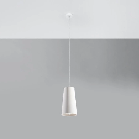 Lampa Sufitowa Wisząca Zwis E27 Geometryczna Biała Nowoczesna Gulcan Sollux