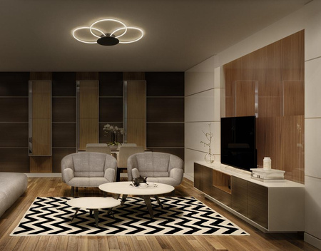 Lampa Sufitowa LED Dekoracyjna 21W 2200lm 3000K Ciepła Ściemnialna Szary Decor Ledvance