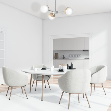 Lampa Sufitowa Żyrandol SFERA Drewniana 3xE14 Milagro