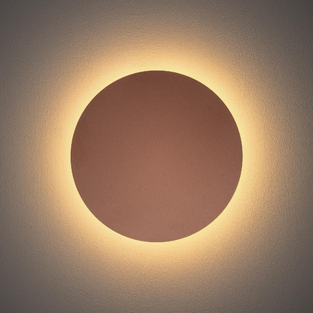 Kinkiet Ścienny Lampa Natynkowa LED 10W 130lm 3000K Ciepła Miedziana Nowoczesna RING LED M 10347 Nowodvorski