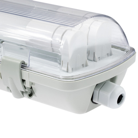 Oprawa Hermetyczna Pyłoszczelna 60cm 2xT8 G13 IP65 + Świetlówki LED 9W 6500K Lumiled