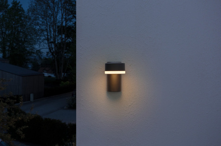 Lampa Ogrodowa Zewnętrzna Kinkiet Elewacyjny LED 8W 440lm 3000K IP44 Szary Endura Ledvance