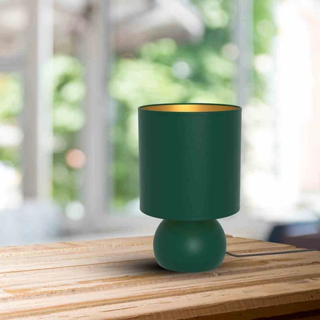 Lampka Biurkowa Stołowa LED VICKY Zielona 1xE27 Milagro