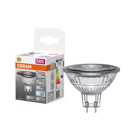 Żarówka LED MR16 Reflektor GU5.3 2W = 20W 210lm 4000K Neutralna 36° STAR CLASSIC Osram