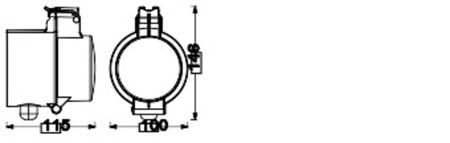 Inteligentne Gniazdko Sieciowe Zewnętrzne EU 230V 3680W 16A LEDVANCE SMART+ ZigBee z Przewodem