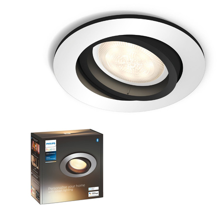 Oprawa Podtynkowa Wpuszczana LED Milliskin 5W CCT Okrągła Ruchoma PHILIPS HUE Bluetooth