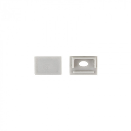 Profil Aluminiowy LED do Płyt GK Gipsowych REGIPS Szeroki Podpłytkowy do Glazury Biały 1m z Kloszem Przezroczystym do Taśm LED + Zaślepki seria GNS Ecolight