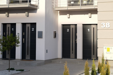 Lampa Ogrodowa Zewnętrzna Elewacyjna KINKIET LED Adela 8002 AL E27 Su-Ma