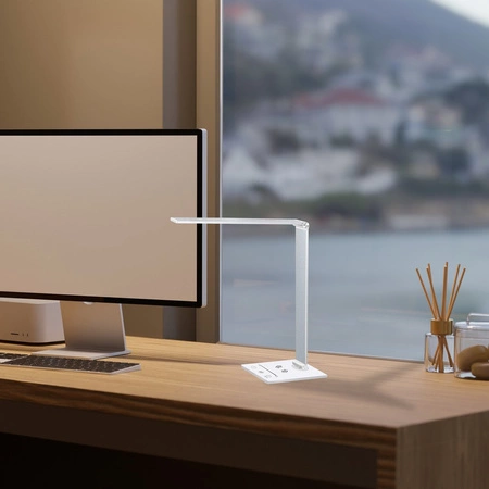 Lampka Biurkowa Stołowa LED VARIO Biała 5W LED Milagro