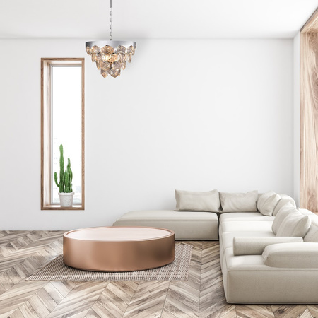 Lampa Sufitowa Żyrandol GRACE Chrom 6xE14 Milagro