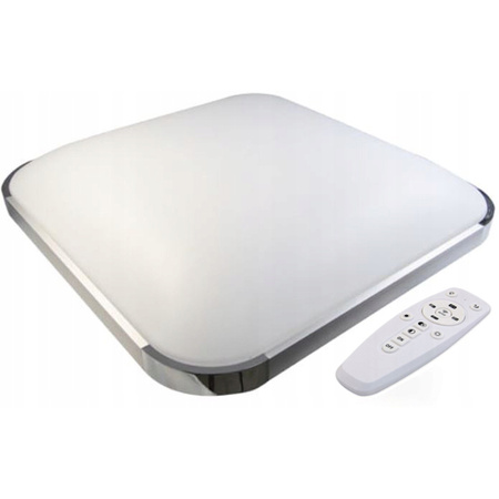 PLAFON LED lampa sufitowa Kwadratowa PARYS 36W 3000K-6500K 53cm + pilot