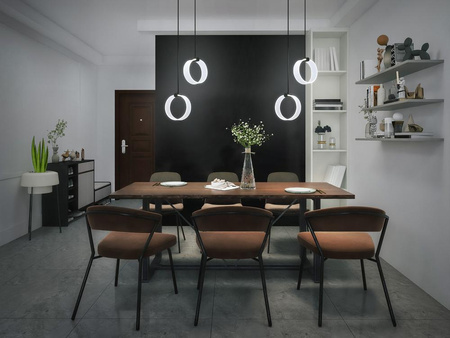 Lampa Sufitowa Wisząca Dekoracyjna LED 14W 930lm 3000K - 4200K - 6500 K CCT Czarny Decor Ledvance