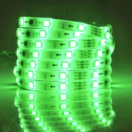 Taśma Pasek LED RGB 24W 380lm 120° Biała IP65 Ściemnialna Sanico Goldlux