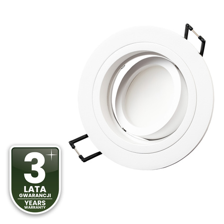 Oprawa HALOGENOWA Podtynkowa Ruchoma GU10 MR16 Okrągła Biała CASSIO LUMILED