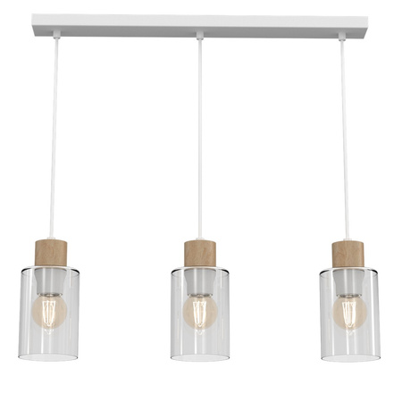 Lampa Wisząca Sufitowa MADERA 3xE27 Listwa Milagro