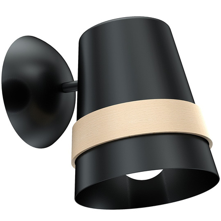 Lampa Ścienna Kinkiet VENEZIA Czarna 1xE27 Milagro