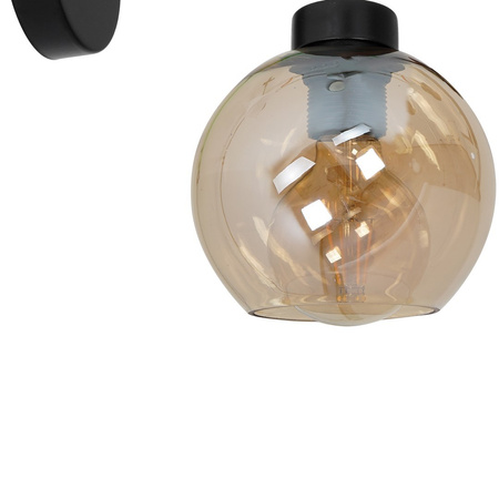 Lampa Ścienna Kinkiet SOFIA Bursztynowa 1xE27 Milagro