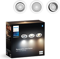 3x Oprawa Podtynkowa Wpuszczana LED 4.2W 400lm IP20 White Ambiance TW Biała Inteligentna SMART Zigbee Bluetooth Milliskin Philips HUE