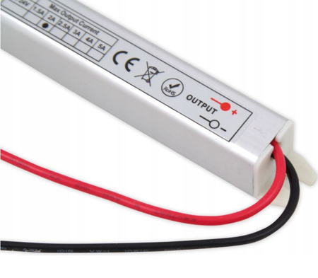 Zasilacz Meblowy Wąski 12V DC 60W 5A Ultra SLIM Do Taśm LED IP20