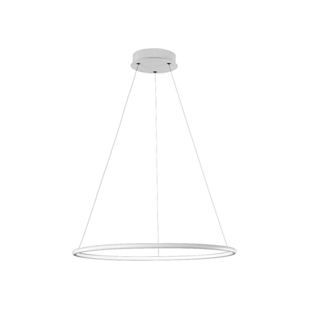 Lampa wisząca ORION okrąg biały 22W LED IP20 styl nowoczesny minimalistyczny Metal i akryl Milagro