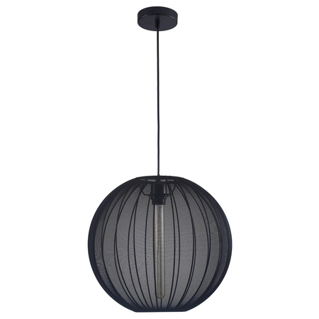 Lampa Sufitowa Wisząca Zwis E27 Czarna JAPANDI Sanico Goldlux