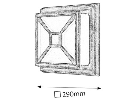 Lampa Ogrodowa Zewnętrzna Kinkiet Elewacyjny LED 2x E27 IP54 Złoty Klasyczny Darius Rabalux