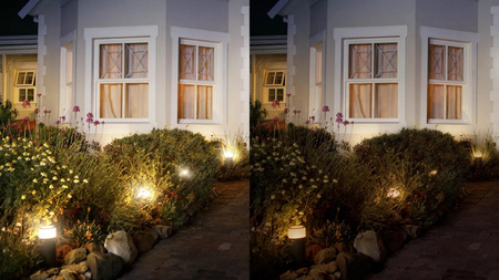 Lampa Ogrodowa Zewnętrzna LED SŁUPEK 25cm 8W 590lm IP65 White and Color Ambiance RGB + TW srebrny Inteligentna SMART Zigbee Bluetooth Calla Philips HUE