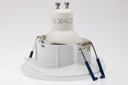 Oprawa HALOGENOWA AQUA Podtynkowa Stała Okrągła Biała GU10 IP44