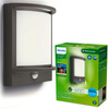 Kinkiet Ogrodowy Lampa Elewacyjna Zewnętrzna LED 3.8W 800lm 2700K z Czujnikiem Ruchu i Zmierzchu Antracyt Samondra Ultra Efficient Philips