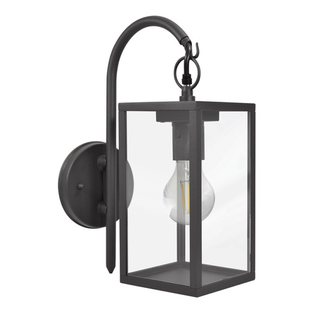 Kinkiet Ogrodowy Dół Lampa Elewacyjna Malmo E27 IP44 Grafit - GOLDLUX (Polux)