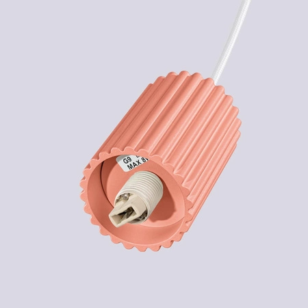 Lampa Sufitowa Wisząca Zwis 3x G9 Okrągła Pomarańczowa Nowoczesna Matowa Halo Sollux