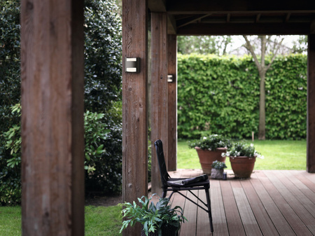 Kinkiet Ogrodowy Lampa Elewacyjna Zewnętrzna LED 9W 800lm 2700K IP44 Antracyt Grass Philips