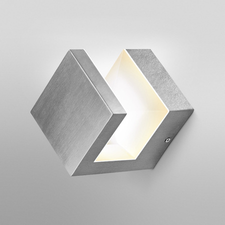 Lampa Ogrodowa Zewnętrzna Kinkiet Elewacyjny LED 9W 600lm 3000K IP44 Srebrny Endura Ledvance