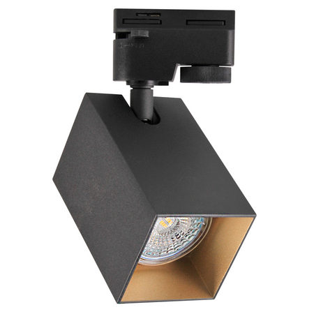 Reflektor Szynowy GU10 Czarny+Złoty do Szynoprzewodów Square POLUX
