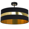 Lampa Sufitowa PALMIRA Czarna Złota 1xE27 Milagro
