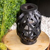 Lampa Solarna LED Latarenka Ogrodowa Wisząca Lampion Płomień Świeca IP44