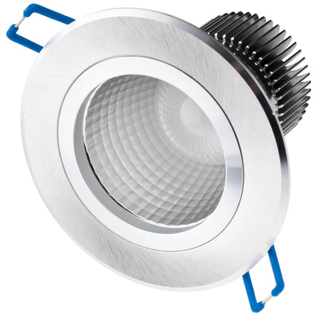 Oprawa Sufitowa 5W Podtynkowa LED DOWNLIGHT DEEP Okrągła 4000K 400lm Srebrna