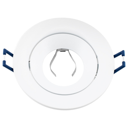 Oprawa Halogenowa Podtynkowa Sufitowa Okrągła Ruchoma Biała GU10