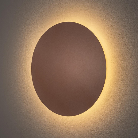 Kinkiet Ścienny Lampa Natynkowa LED 13W 160lm 3000K Ciepła Miedziana Nowoczesna RING LED L 10348 Nowodvorski