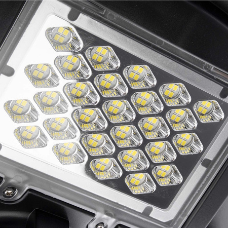 Lampa uliczna latarnia solarna LED 200W IP65 mikrofalowy czujnik ruchu + Pilot