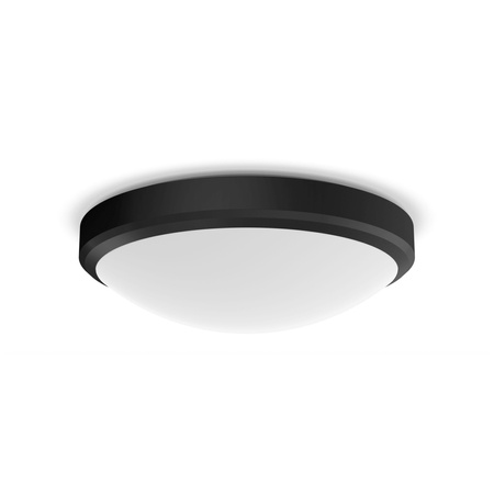 Lampa Sufitowa Plafon Łazienkowy LED 6W 600lm 2700K IP44 Czarna Doris bathroom Philips