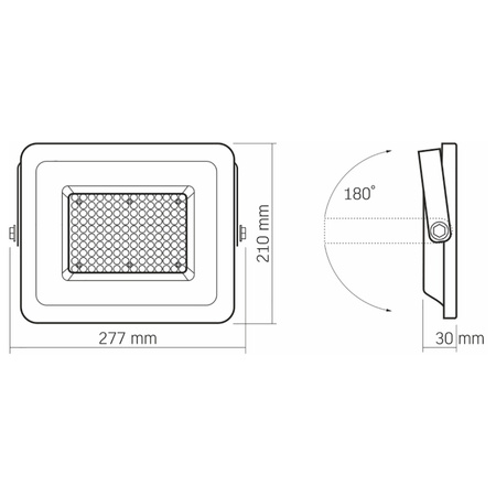Naświetlacz LED 100W 9000lm 5000K IP65 Biały VIDEX LUCA