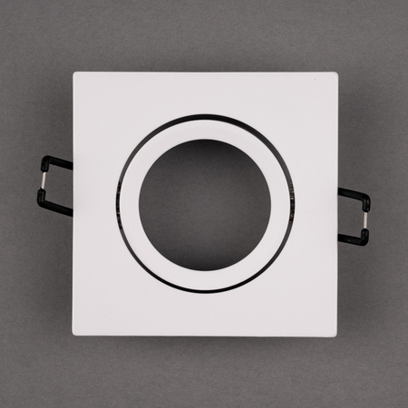 Oprawa Halogenowa Podtynkowa Lampa Sufitowa Kwadrat Ruchoma GU10 MR16 Biała TRIAM LUMILED