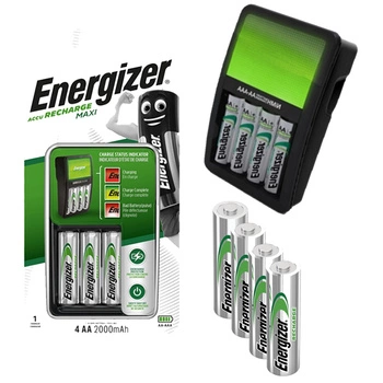 ŁADOWARKA ENERGIZER MAXI+ 4x AKUMULATOR R6 AA POWER PLUS