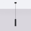 Lampa Wisząca Sufitowa Zwis Tuba Spot 1x GU10 Czarna Karbon Deep Space SL.1573 Sollux